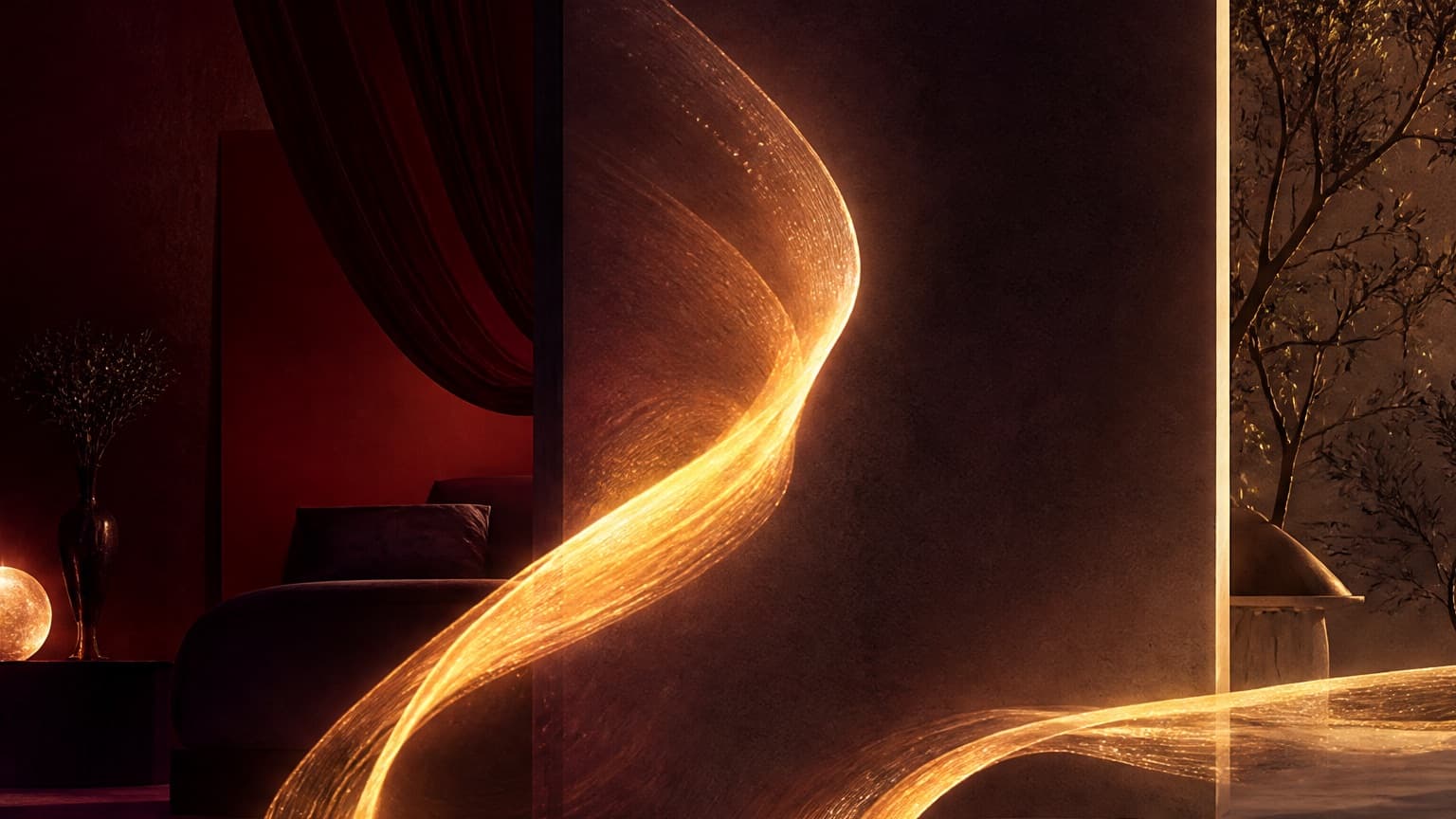 Two contrasting fiction worlds connected by a trail of pages, created for AO3 Hits vs Kudos: What the Numbers Actually Mean