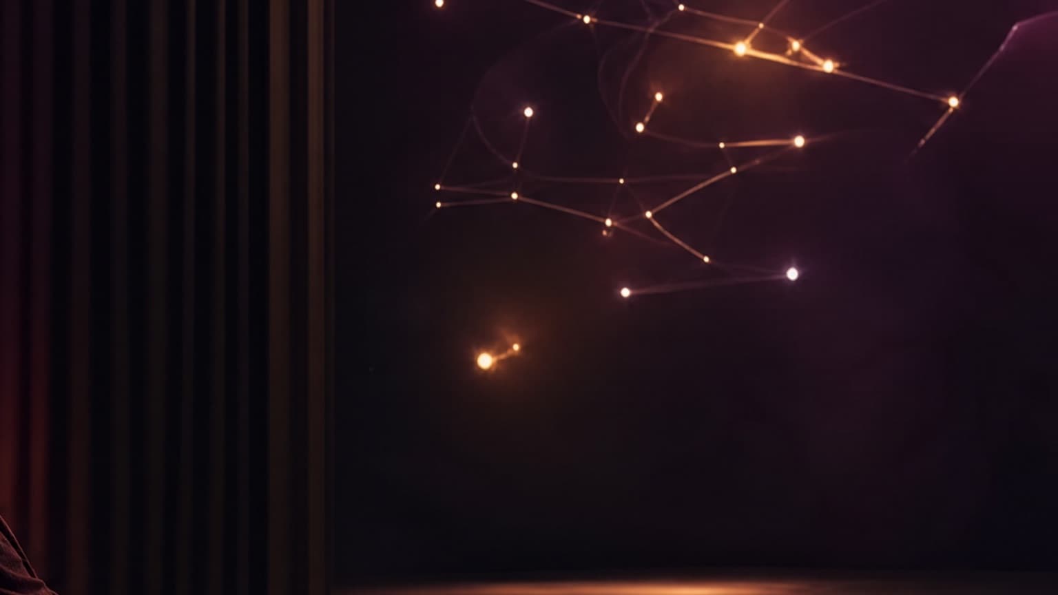 An adult reader following a web fiction story across a glowing screen and paper archive, created for 5 Web Serials Readers Kept Talking About in 2025